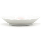 10.35" Ceramic Plate, White, Pink — Puppies Design