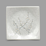 5.35" Square Ceramic Plate, White — Sakura Design