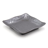 7" Square Ceramic Plate, Gray