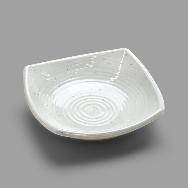 4.06" Square Melamine Coupe, White
