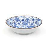 3.5" Ceramic Plate, Blue — Floral Design