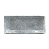 11.25" x 5" Rectangular Ceramic Sushi Plate, Gray