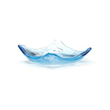 4-3/4" Square Glass Plate, Blue