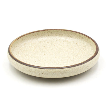 6.65" Ceramic Deep Plate, Beige, Brown
