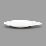 5.75" x 2.25" Oval Ceramic Plate, White