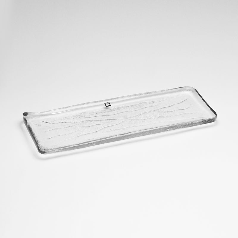 10.75" x 4" Rectangular Glass Plate, Clear