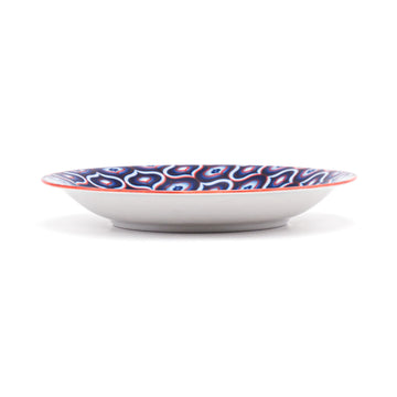 4.75" Ceramic Plate, Blue