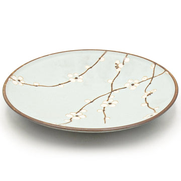 9" Round Ceramic Plate, Green — Sakura Design