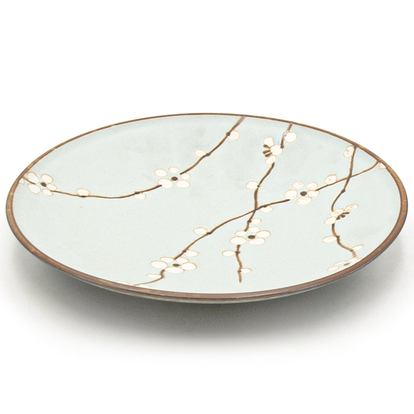9" Round Ceramic Plate, Green — Sakura Design