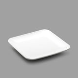 6.5" Square Porcelain Plate, White