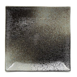 7" Square Ceramic Plate, Brown