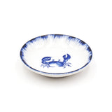 3.5" Ceramic Plate, Blue — Seafood Assortment Design