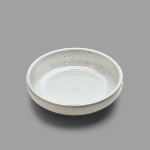 4.5" Round Melamine Coupe, White