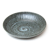 8.75" Round Ceramic Plate, Gray