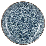 8-1/2" Round Plate, Blue — Vein Design