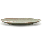 9" Round Ceramic Dinner Plate, Green, Brown — Sakura Design