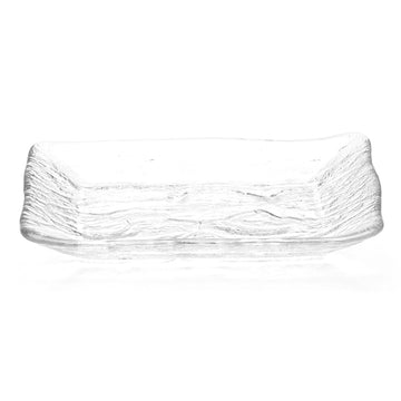 8.35" x 5.5" Rectangular Glass Plate, Clear