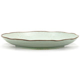 10.25" Ceramic Plate, Green, Brown