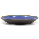9.5" Round Ceramic Plate, Dark Brown, Sapphire
