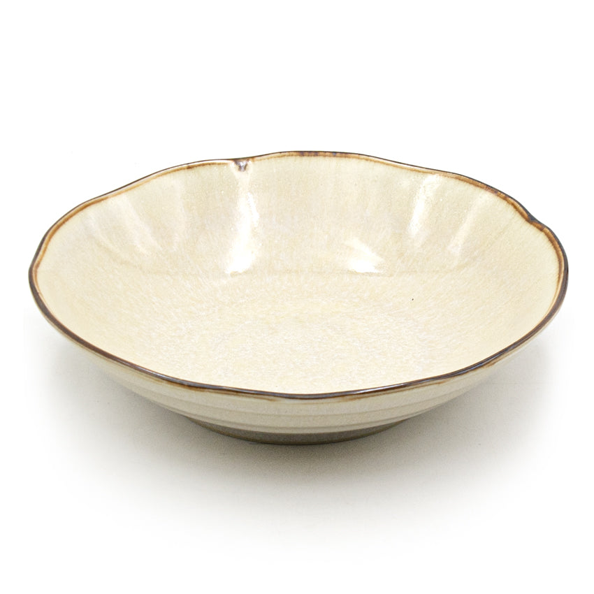 8.25" Round Ceramic Plate, White