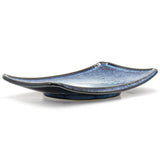 7.25" x 4.75" Rectangular Ceramic Plate, Navy, Blue