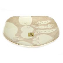 8-1/4" Square Plate, Beige