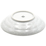 9" Ceramic Deep Plate, White — Plum Blossom Design