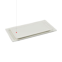 10½″ × 5″ White Porcelain Rectangular Plate