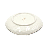 6.5" Irregular Ceramic Plate, Beige, Pink — Sakura Design
