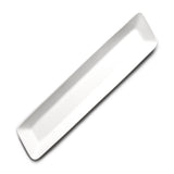 14-1/4" x 3-1/4" Rectangular Ceramic Plate, White