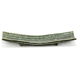 12.75" x 4" Ceramic Plate, Green
