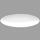 16" x 5.25" Oval Ceramic Plate, White