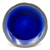 9.5" Round Ceramic Plate, Dark Brown, Sapphire