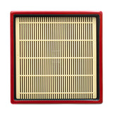 7.65" Square Lacquered Plastic Soba Plate, Black, Red, Yellow