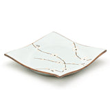6.85" Square Ceramic Plate, Light Celadon Mint