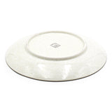 10" Square Ceramic Plate, Beige, Brown