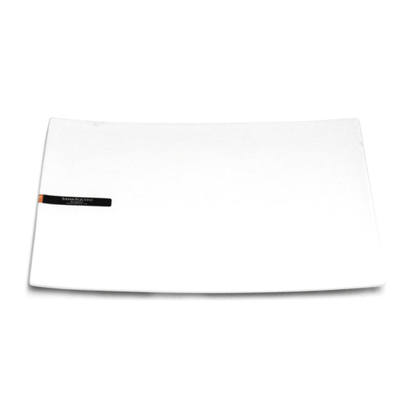 11-1/4" Rectangular Plate, White