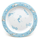 9.25" Round Ceramic Plate, Blue — Dolphin Design