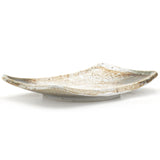 7.25" x 4.75" Rectangular Ceramic Plate, Beige, Brown