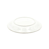 7" Ceramic Plate, White — Floral Design