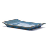 6.85" x 4.75" Rectangular Ceramic Plate, Blue