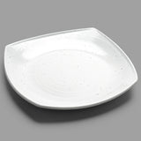 12" Square Melamine Plate, White