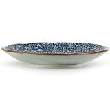 8-1/2" Round Plate, Blue — Vein Design