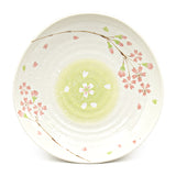 8.85" Ceramic Plate, Beige, Pink — Sakura Design