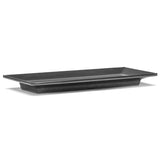 10.15" x 4" Rectangular Melamine Plate, Black