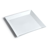 9" Square Porcelain Plate, White