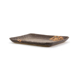 8" Square Plate, Brown