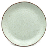 10.25" Ceramic Plate, Green, Brown