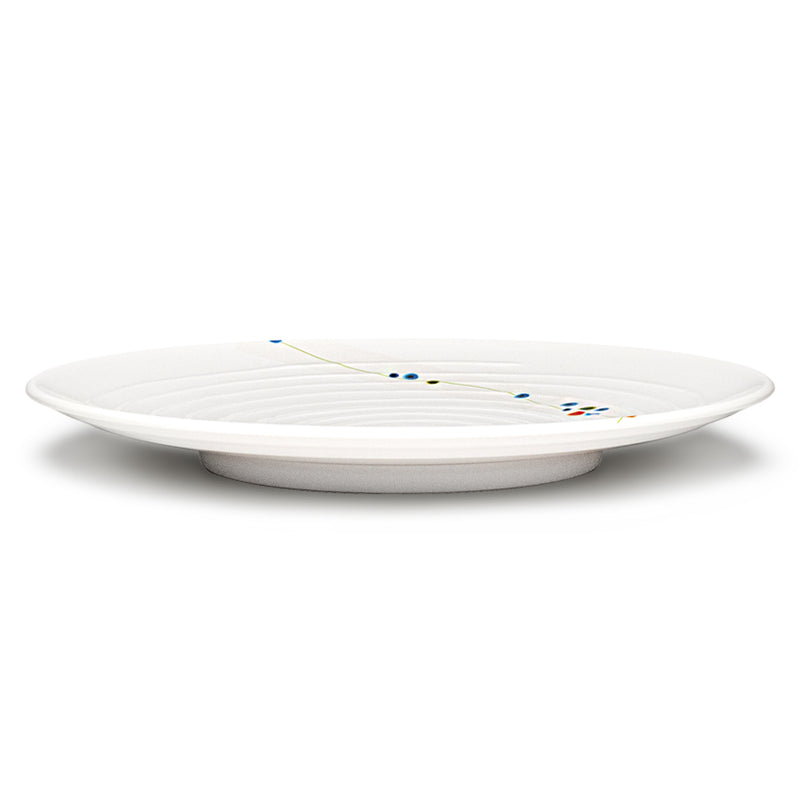 J812C-HM Rain Flower tableware showing its empty form and floral pattern