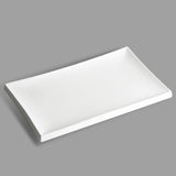 15-5/8" x 7-1/2" Rectangular Porcelain Plate, White